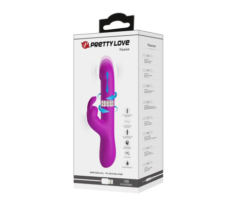 Reese Vibrador con Bolas Internas y Thrusting USB