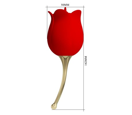 Rose Lover Estimulador con Vibración y Licking