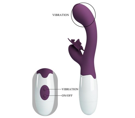 Vibrador Butterfly Kiss 30 funciones Púrpura