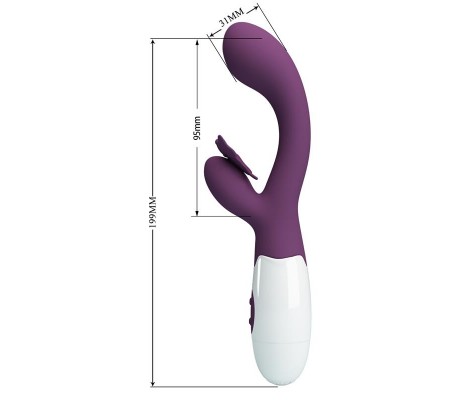 Vibrador Butterfly Kiss 30 funciones Púrpura