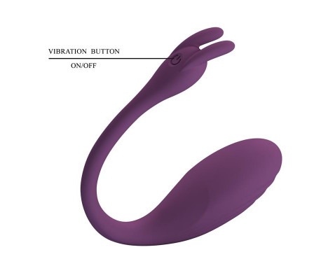 Catalina Huevo Vibrador con APP Púrpura