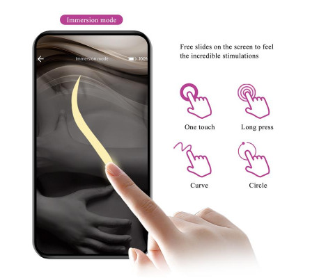 Catalina Huevo Vibrador con APP Rosa