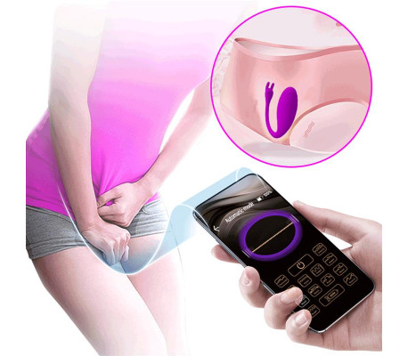 Catalina Huevo Vibrador con APP Rosa