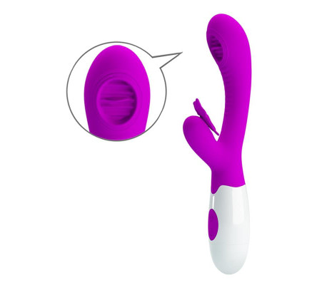 Moth Vibrador con Lengua Tickling