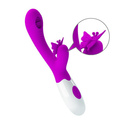 Moth Vibrador con Lengua Tickling