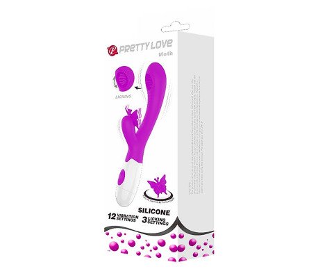 Moth Vibrador con Lengua Tickling