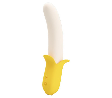 Banana Geek Vibrador con Thrusting USB
