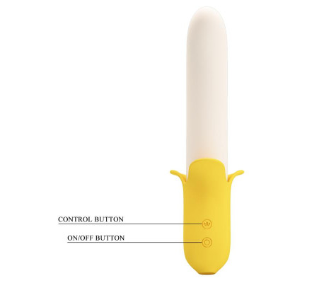 Banana Geek Vibrador con Thrusting USB