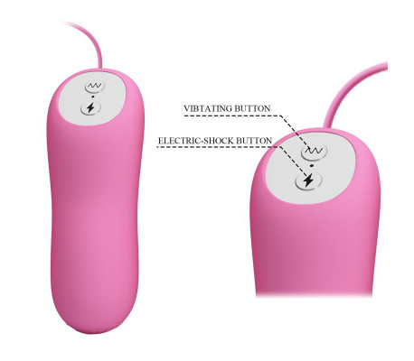 Pinzas para Pezones y Huevo Vibrador con Electro shock