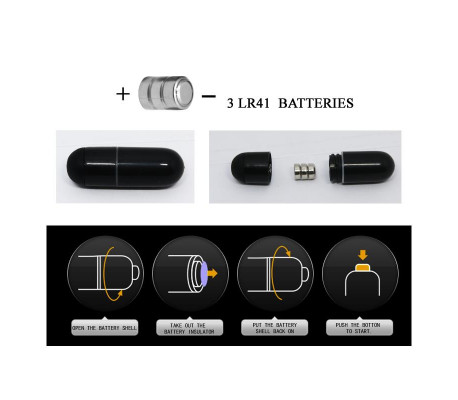 Funda para el Pene con Bala Color Negro