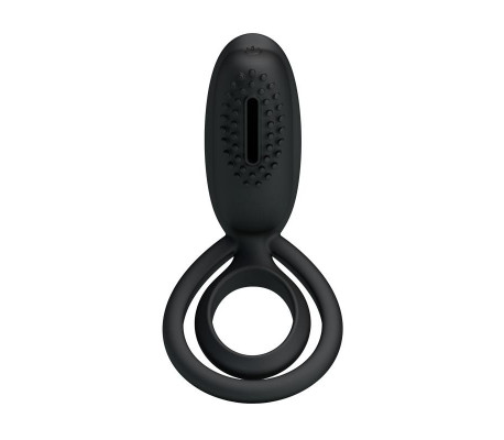 Pretty Love Anillo Vibrador Esther Color Negro