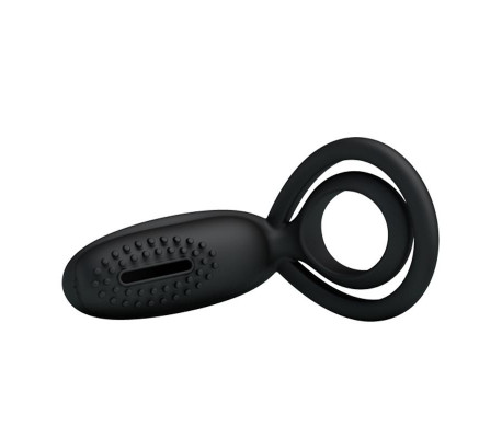Pretty Love Anillo Vibrador Esther Color Negro
