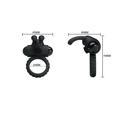 Anillo Vibrador Eudora Color Negro