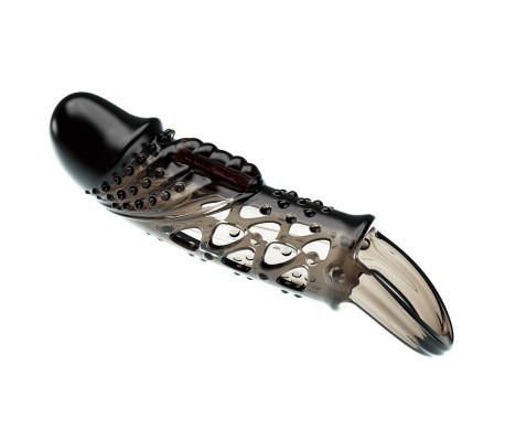 Funda para el Pene con vibracón Negro