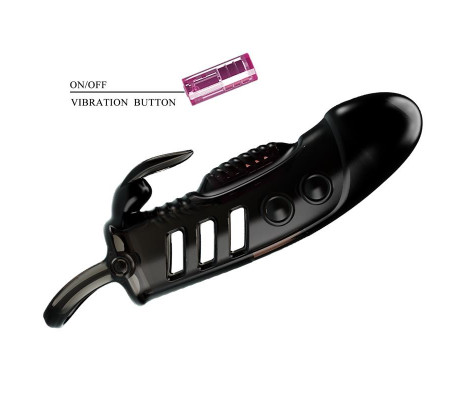 Funda para el Pene con Vibración Negro