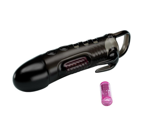 Funda para el Pene con Vibración Negro