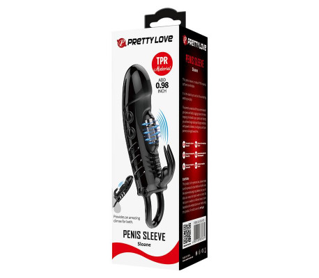 Funda para el Pene con Vibración Negro