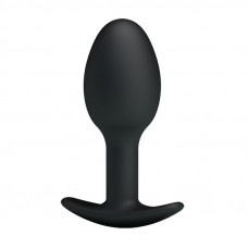 Plug Anal Silicona Negro con Bola