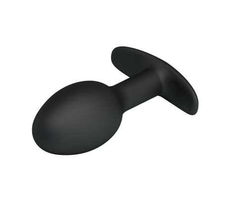 Plug Anal Silicona Negro con Bola