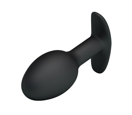 Plug Anal Silicona Negro con Bola