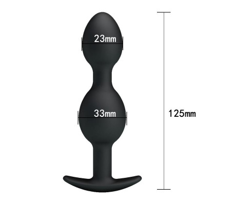 Pretty Love Plug Anal Pesado Color Negro