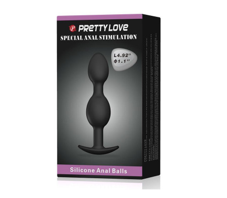 Pretty Love Plug Anal Pesado Color Negro