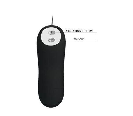 Plug Anal Negro Forma Ancla con Control Remoto