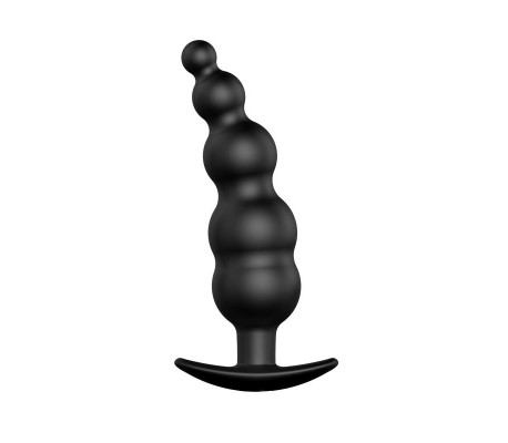 Plug Anal Burbujas Silicona Negro