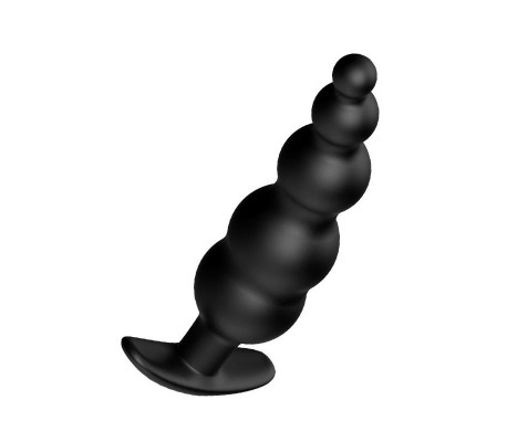 Plug Anal Burbujas Silicona Negro