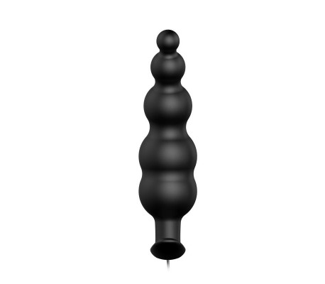 Vibrador Anal Burbujas Negro con Control Remo cl70