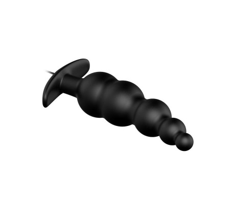 Vibrador Anal Burbujas Negro con Control Remo cl70