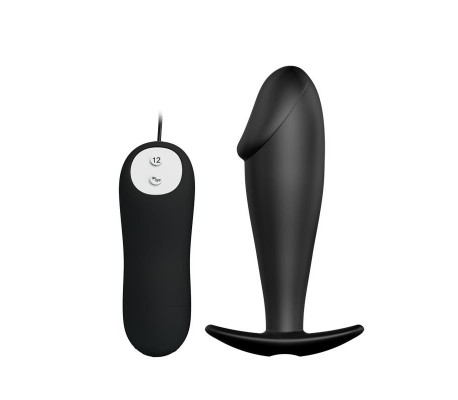 Plug Anal Negro con Mando