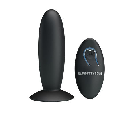 Plug Anal con Control Remoto Color Negro