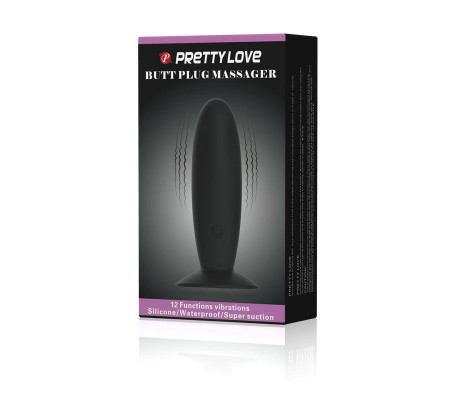 Pretty Love Plug Anal Vibrador Color Negro