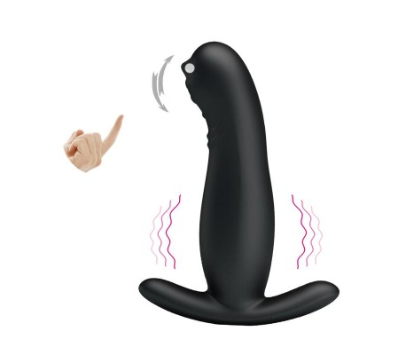 Masajeador Prostático con Vibración y Cosquilleo