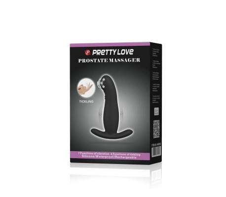 Masajeador Prostático con Vibración y Cosquilleo