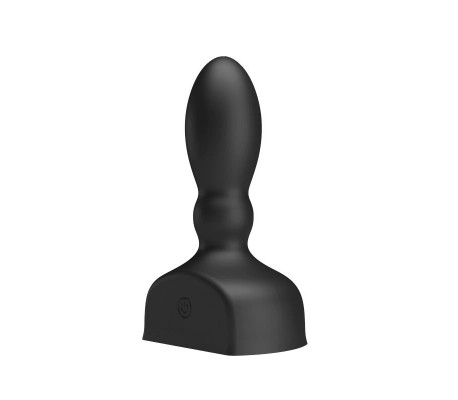 Estimulador Anal Harriet Inflable USB Silicone Negro