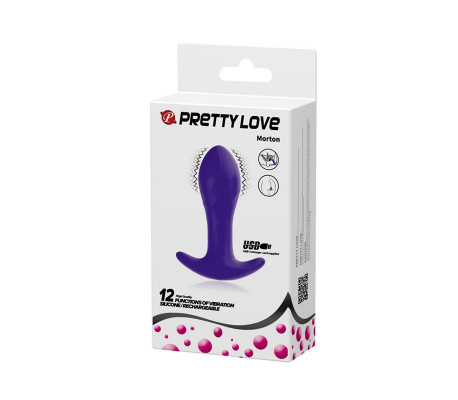 Estimulador Anal con Vibración Púrpura