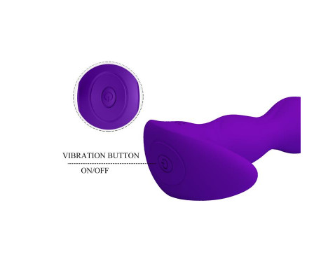 Yale Plug Anal con Vibración Púrpura