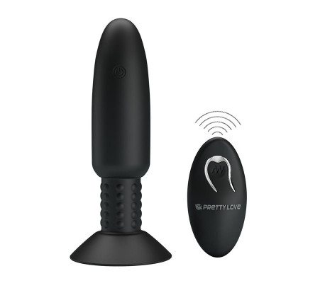 Plug Anal con Vibración y Rotación con Control Remoto USB