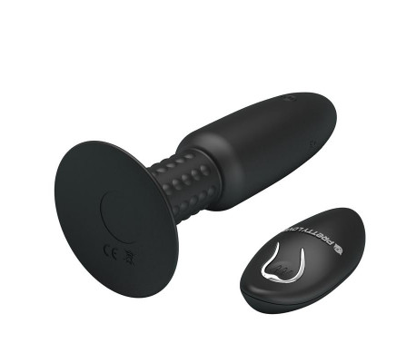 Plug Anal con Vibración y Rotación con Control Remoto USB
