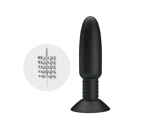 Plug Anal con Vibración y Rotación con Control Remoto USB
