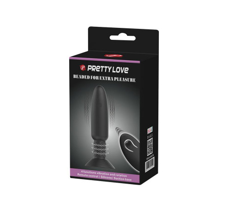 Plug Anal con Vibración y Rotación con Control Remoto USB