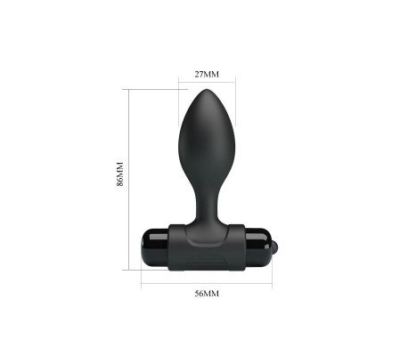 Plug Anal con Vibración Silciona