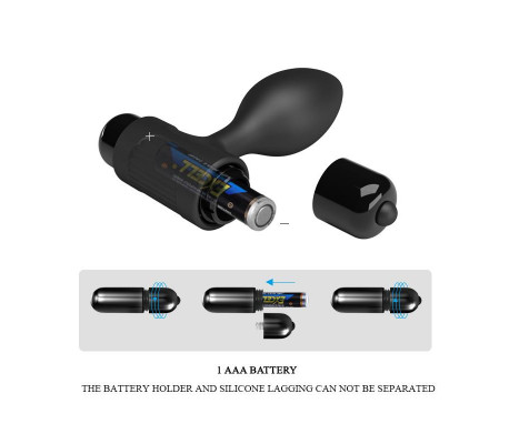 Plug Anal con Vibración Silciona
