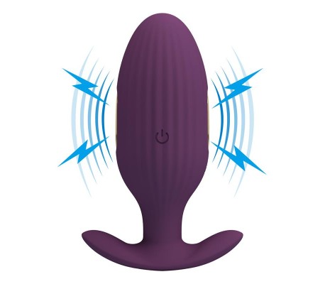 Jefferson Plug Anal con Vibración y Electroshock con APP