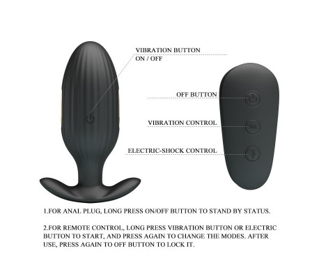 Royal Pleasure Plug Anal con Electro Estimulación USB