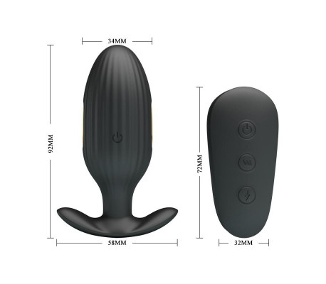 Royal Pleasure Plug Anal con Electro Estimulación USB