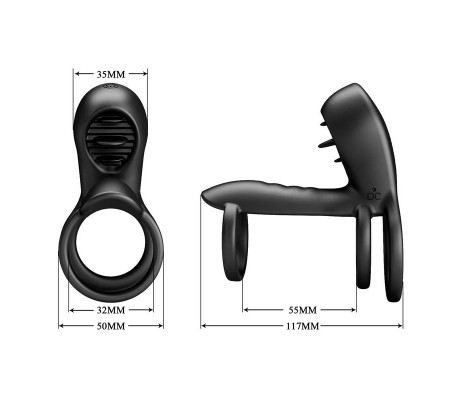 Jammy Anillo Triple con Vibración USB