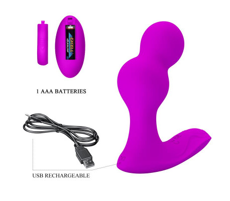 Terrance Plug Anal con vibración y Control Remoto